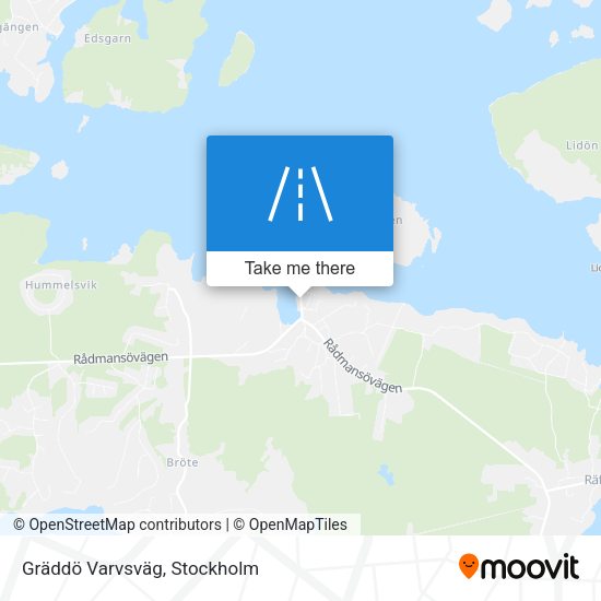 Gräddö Varvsväg map
