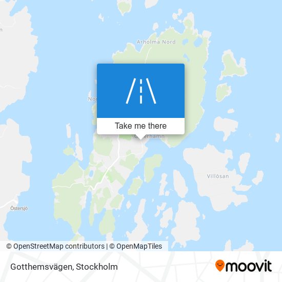 Gotthemsvägen map