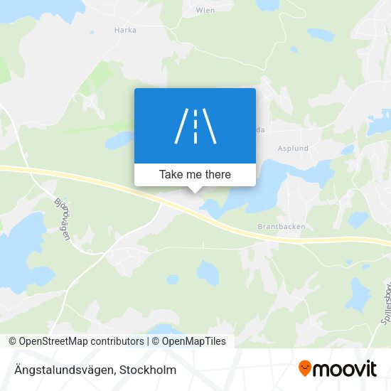 Ängstalundsvägen map