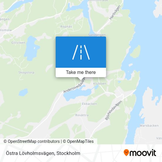 Östra Lövholmsvägen map