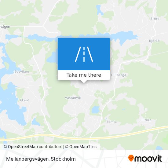 Mellanbergsvägen map