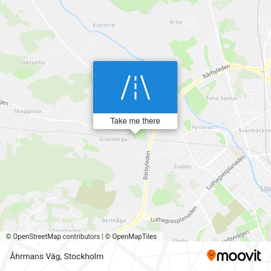 Åhrmans Väg map
