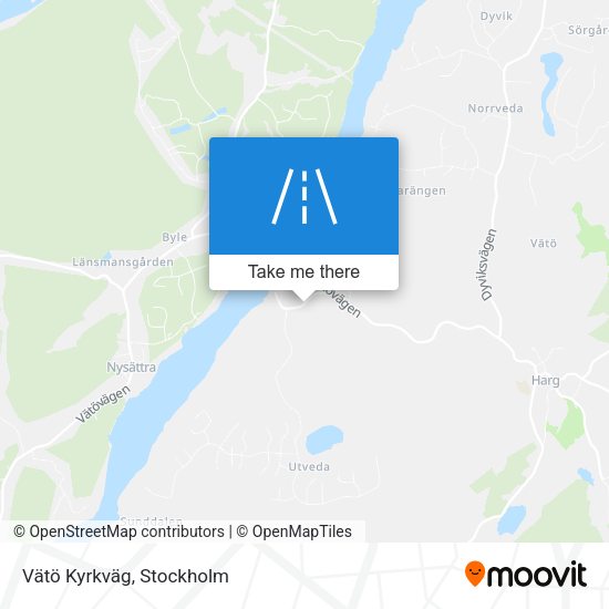 Vätö Kyrkväg map