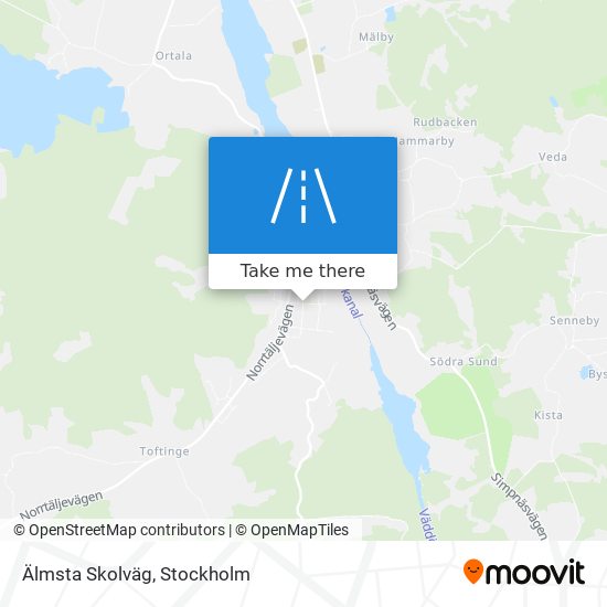 Älmsta Skolväg map