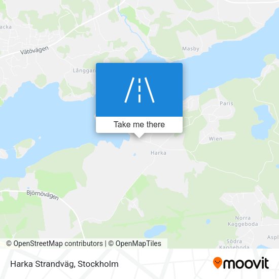 Harka Strandväg map