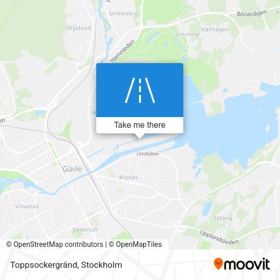 Toppsockergränd map