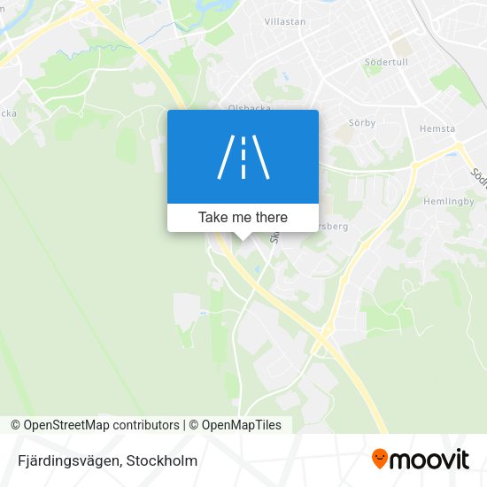 Fjärdingsvägen map