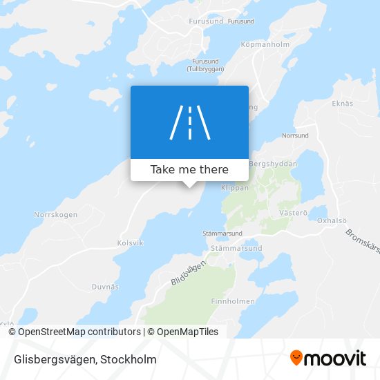 Glisbergsvägen map