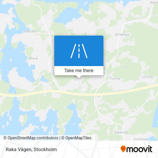 Raka Vägen map