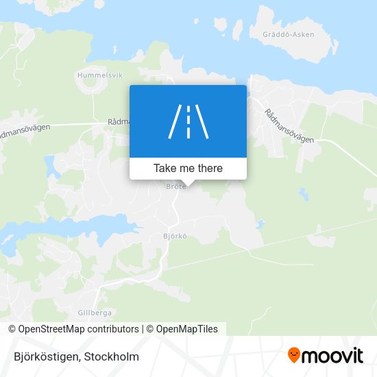 Björköstigen map