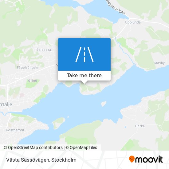 Västa Sässövägen map