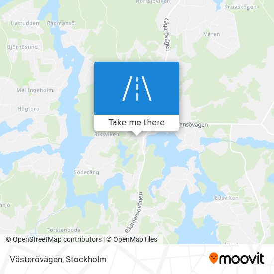 Västerövägen map