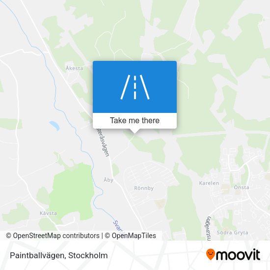 Paintballvägen map