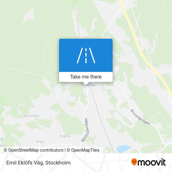 Emil Eklöfs Väg map