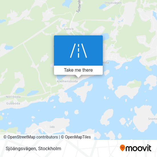 Sjöängsvägen map