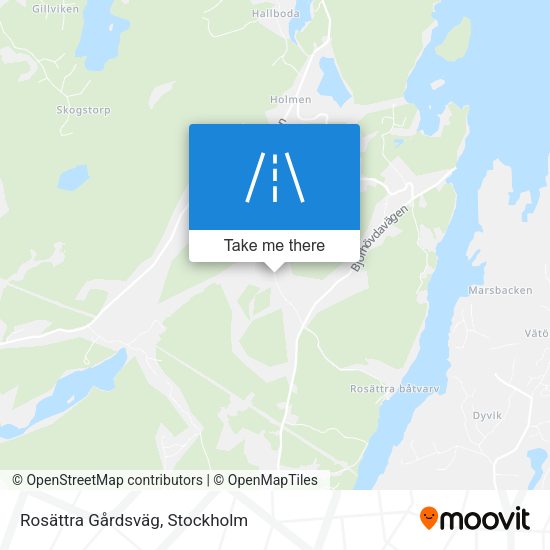 Rosättra Gårdsväg map