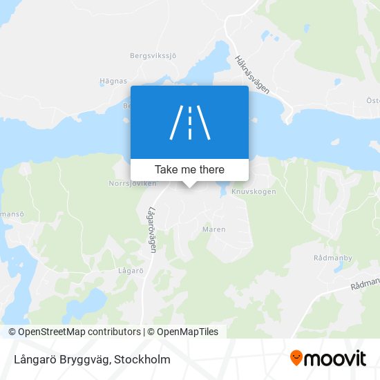 Långarö Bryggväg map