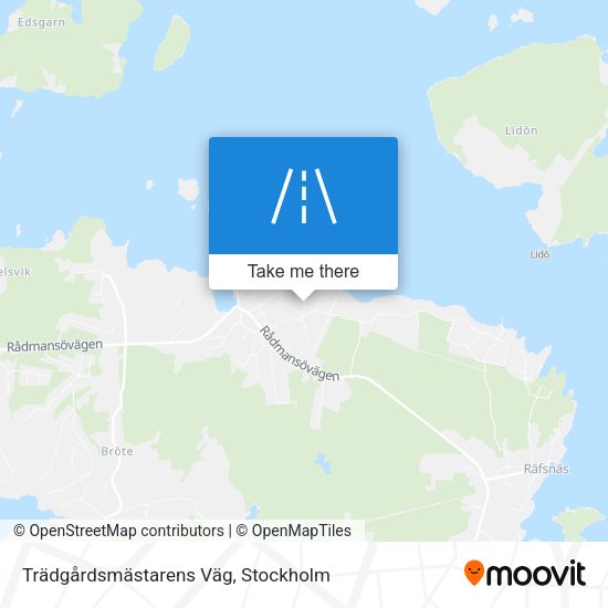 Trädgårdsmästarens Väg map