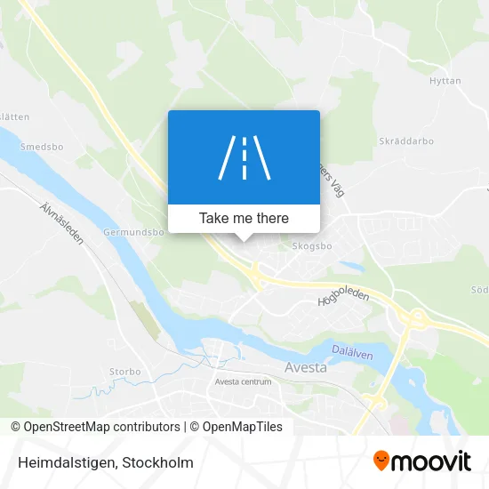 Heimdalstigen map