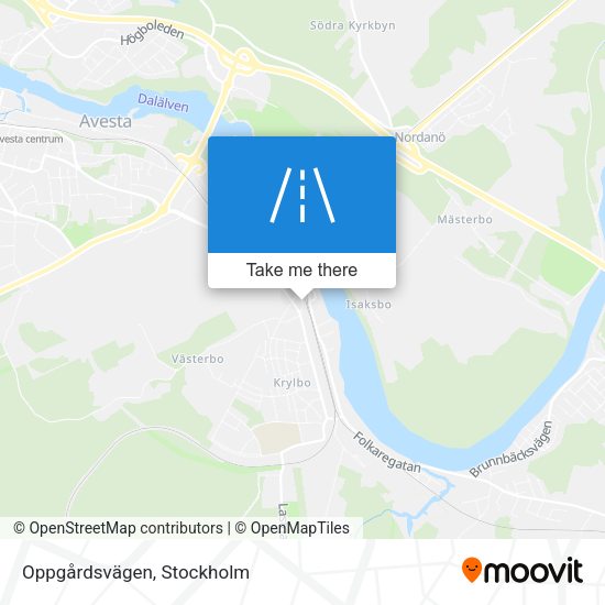 Oppgårdsvägen map