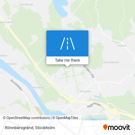 Rönnbärsgränd map