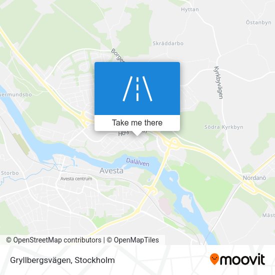 Gryllbergsvägen map