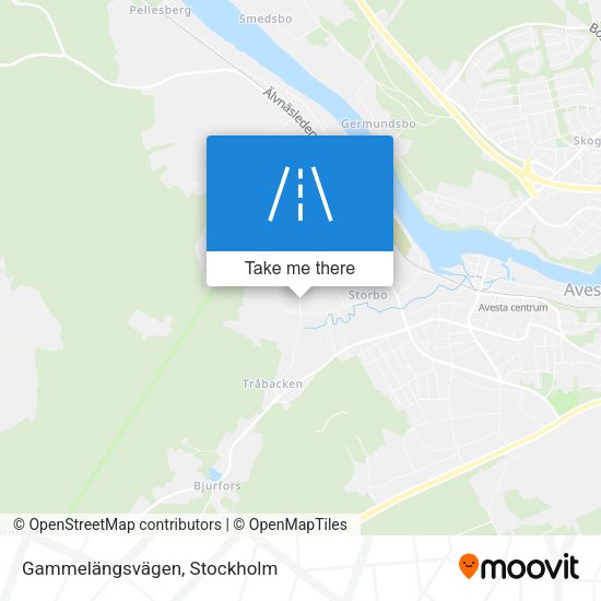 Gammelängsvägen map