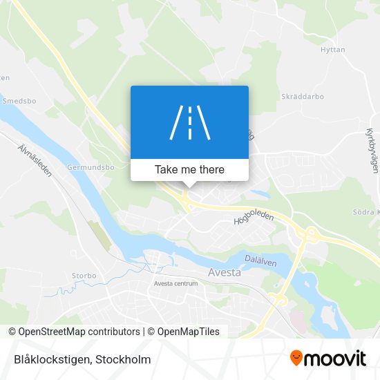 Blåklockstigen map