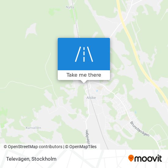 Televägen map