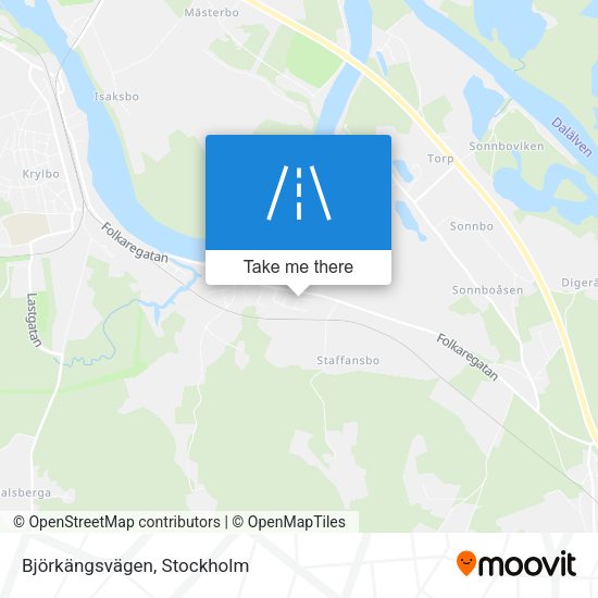 Björkängsvägen map
