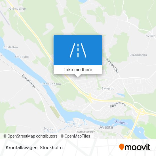 Krontallsvägen map