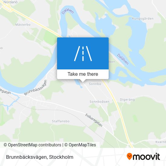 Brunnbäcksvägen map