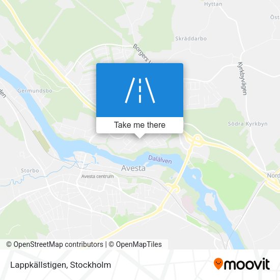 Lappkällstigen map