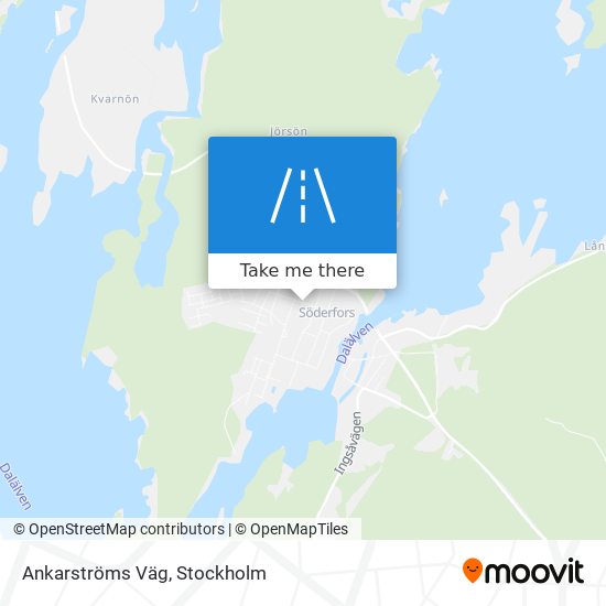 Ankarströms Väg map