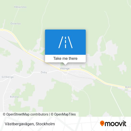 Västbergavägen map