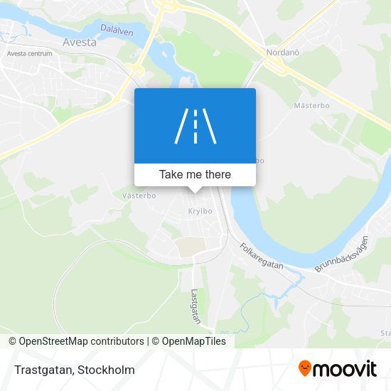 Trastgatan map