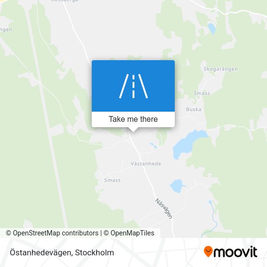 Östanhedevägen map