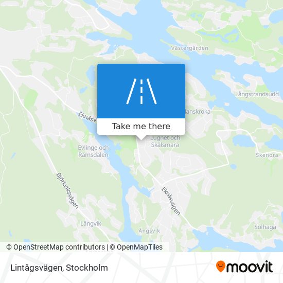 Lintågsvägen map