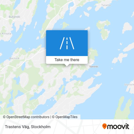 Trastens Väg map