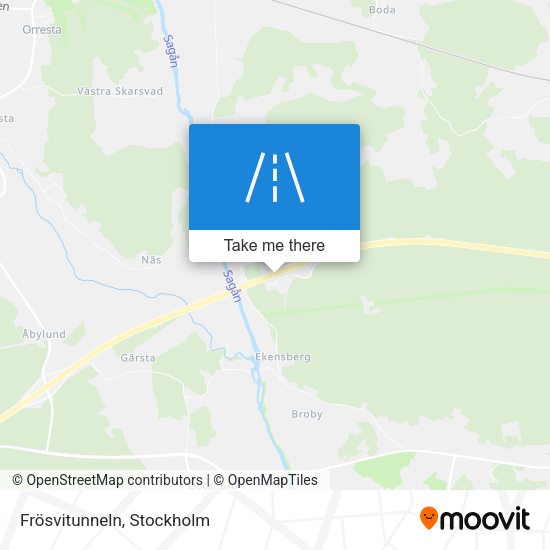 Frösvitunneln map