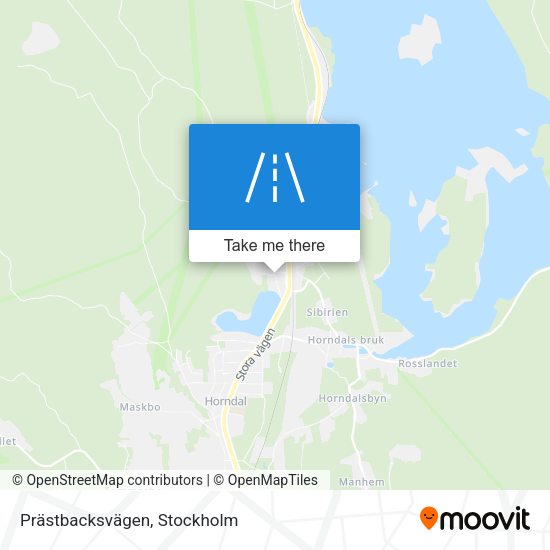 Prästbacksvägen map