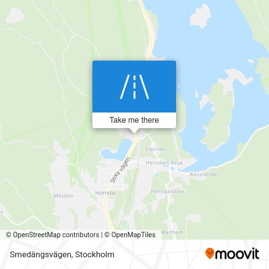 Smedängsvägen map