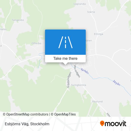 Esbjörns Väg map
