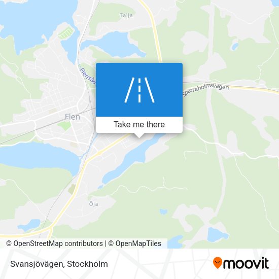 Svansjövägen map