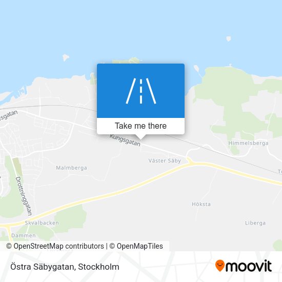 Östra Säbygatan map