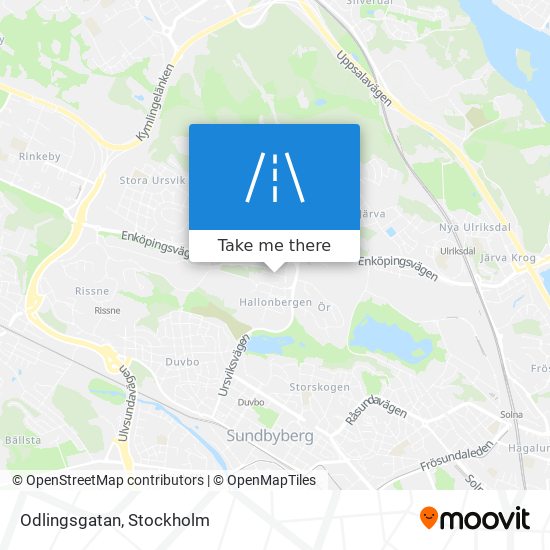 Odlingsgatan map