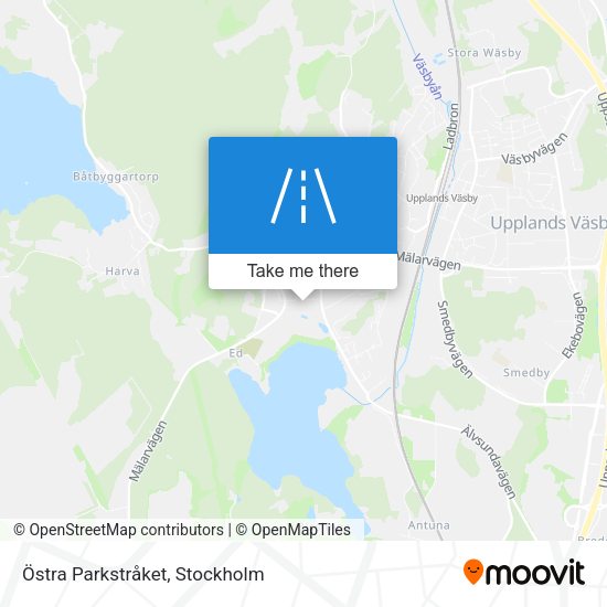 Östra Parkstråket map