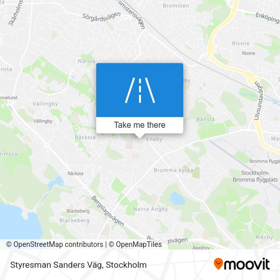 Styresman Sanders Väg map