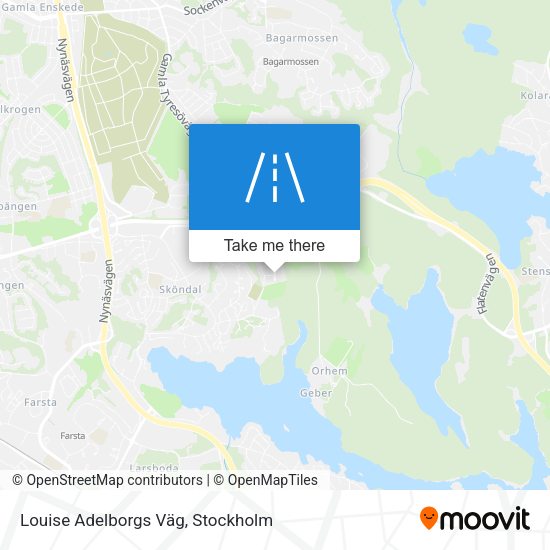 Louise Adelborgs Väg map