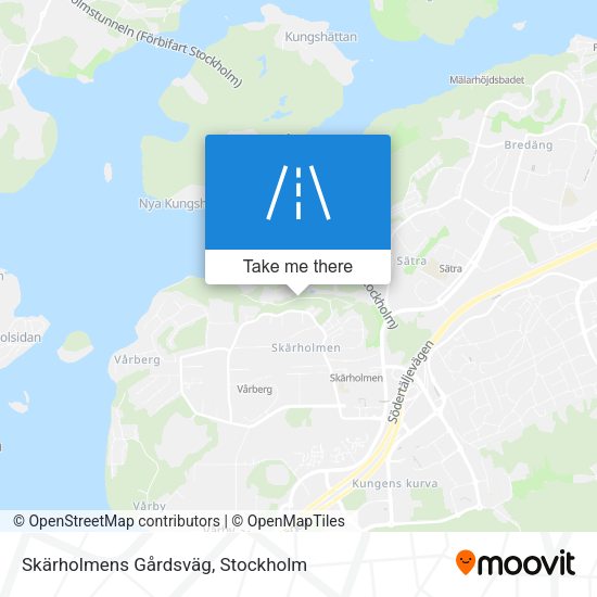 Skärholmens Gårdsväg map